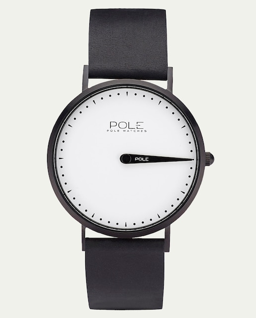 Imagen 0 de Reloj de hombre Achromatic C-1002BL-NE07 de piel color negro