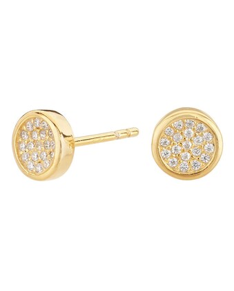 Pendientes Ghost Nupcial Oro 18k Y Circonitas · Clarity Ghost