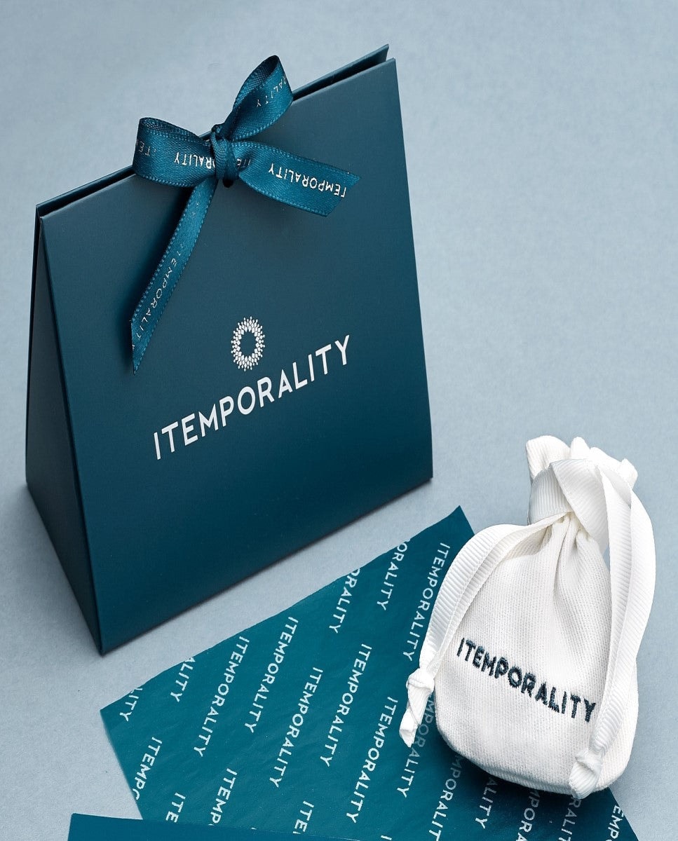 Pendientes largos de plata y iolita Morado-2