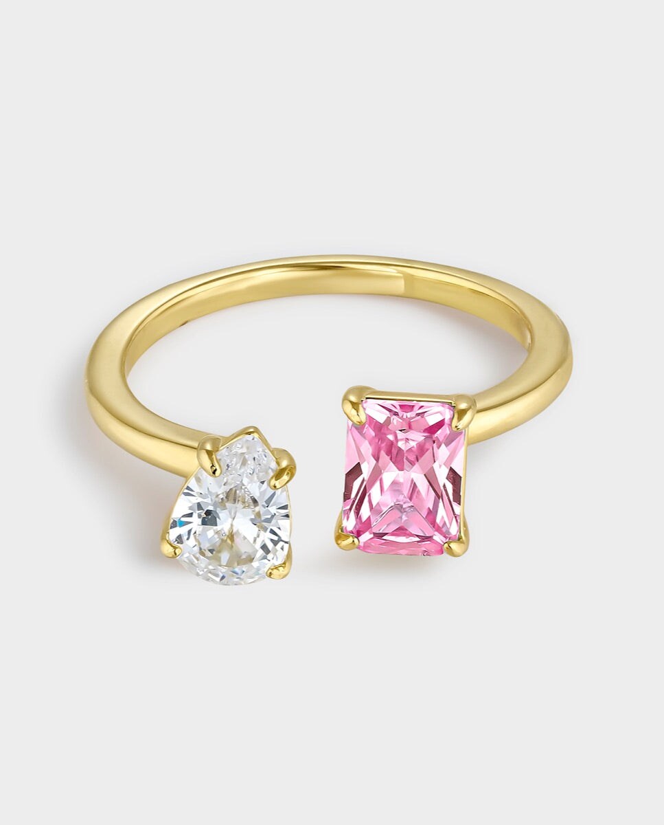 Compre Anillo De Compromiso Couvainna En Corte Redondo 0.8 Quilates 9k