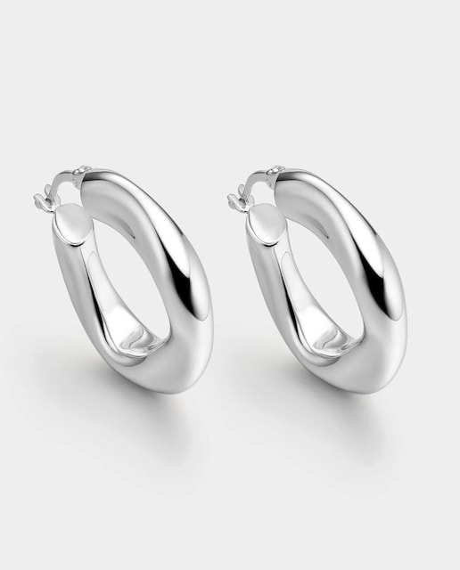 Imagen 0 de Aros de plata mix de volumen 23mm