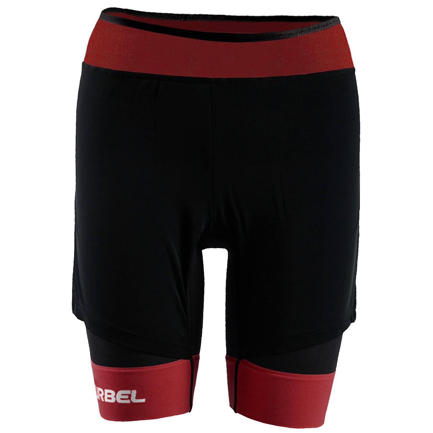 Malla de trail running de mujer Samba Shorts W Lurbel - Negro / Rojo Negro / Rojo-1