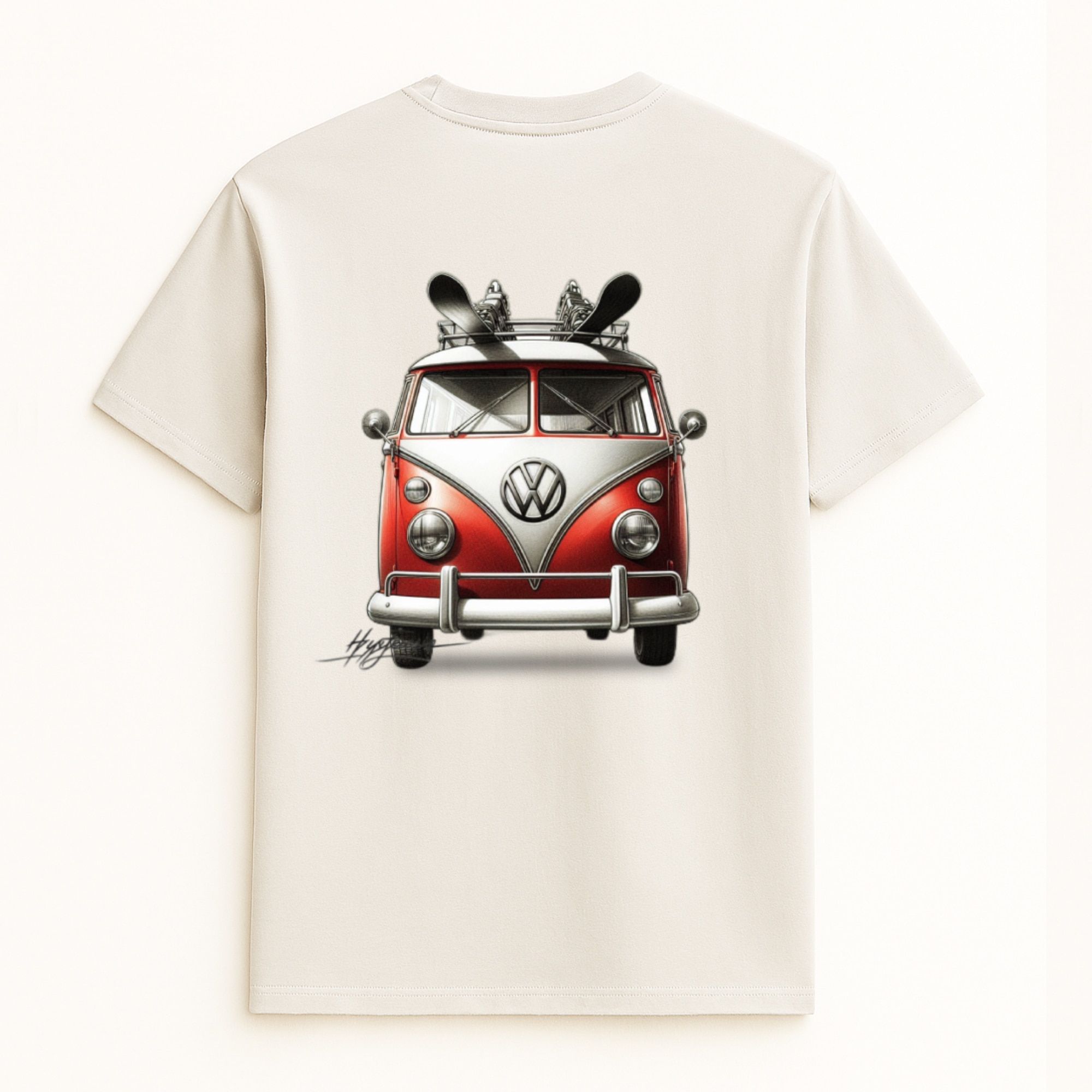 Imagen 0 de Camiseta unisex Furgoneta Esqui Blanco Vintage Hysteresis Blanco