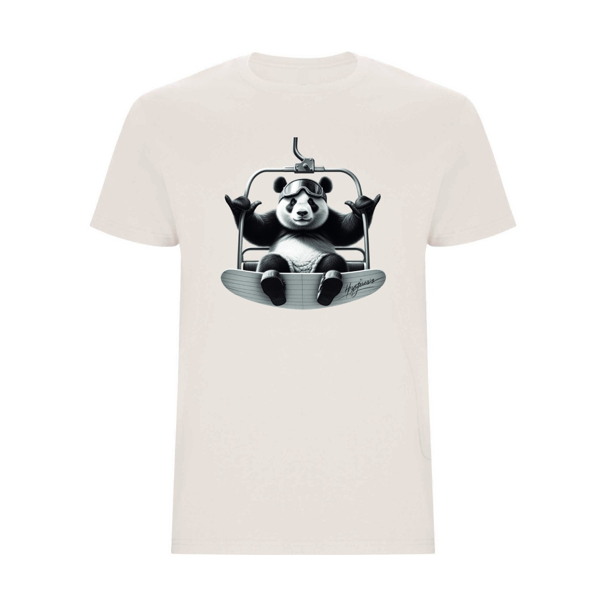 Imagen 0 de Camiseta unisex Panda Telesilla Vintage Hysteresis Beige