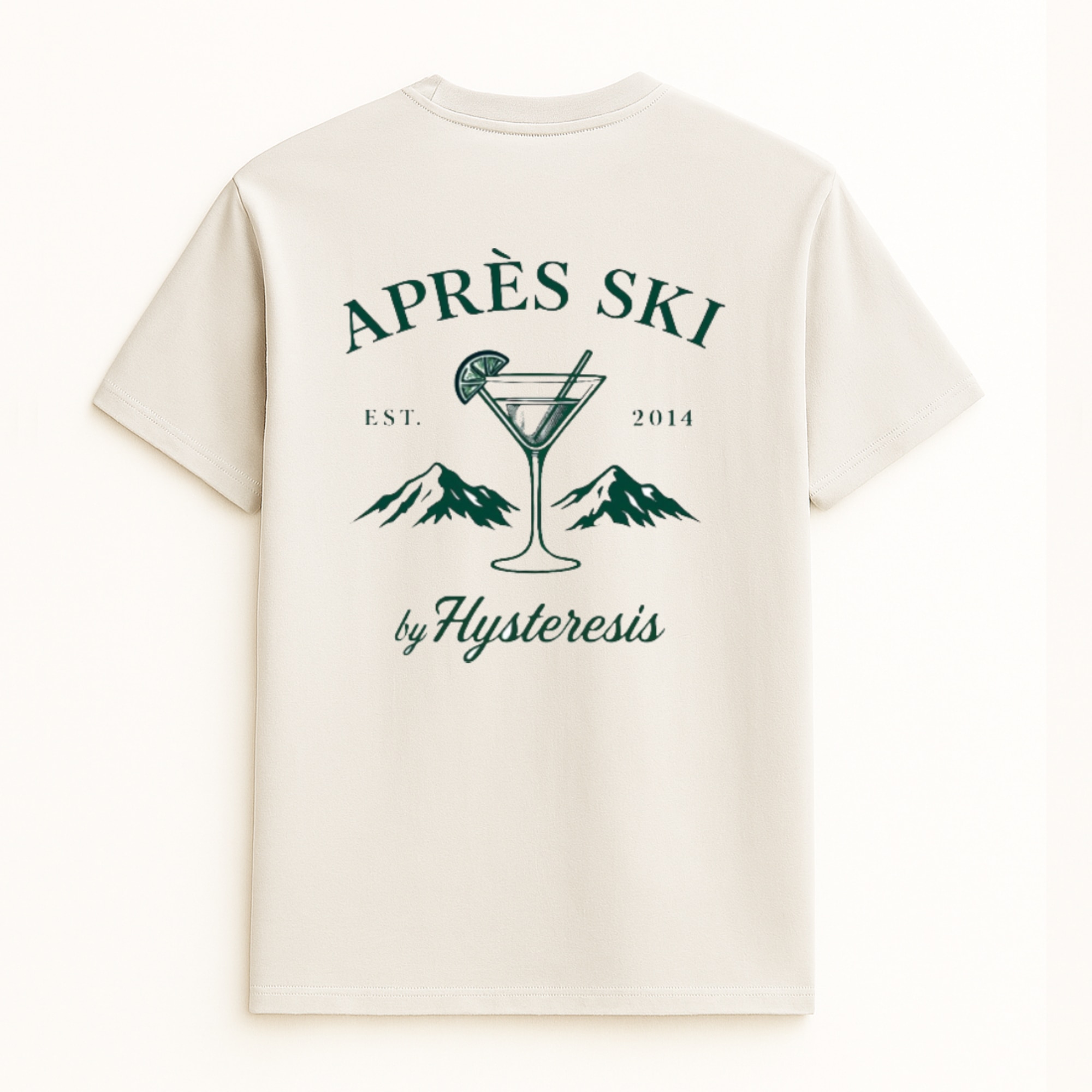 Imagen 0 de Camiseta unisex Apres Ski Esqui Blanco Vintage Hysteresis Blanco
