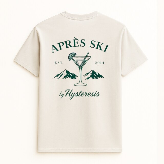 Imagen 0 de Camiseta unisex Apres Ski Esqui Blanco Vintage Hysteresis