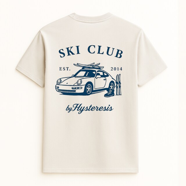 Imagen 0 de Camiseta unisex Ski Club Esqui Blanco Vintage Hysteresis