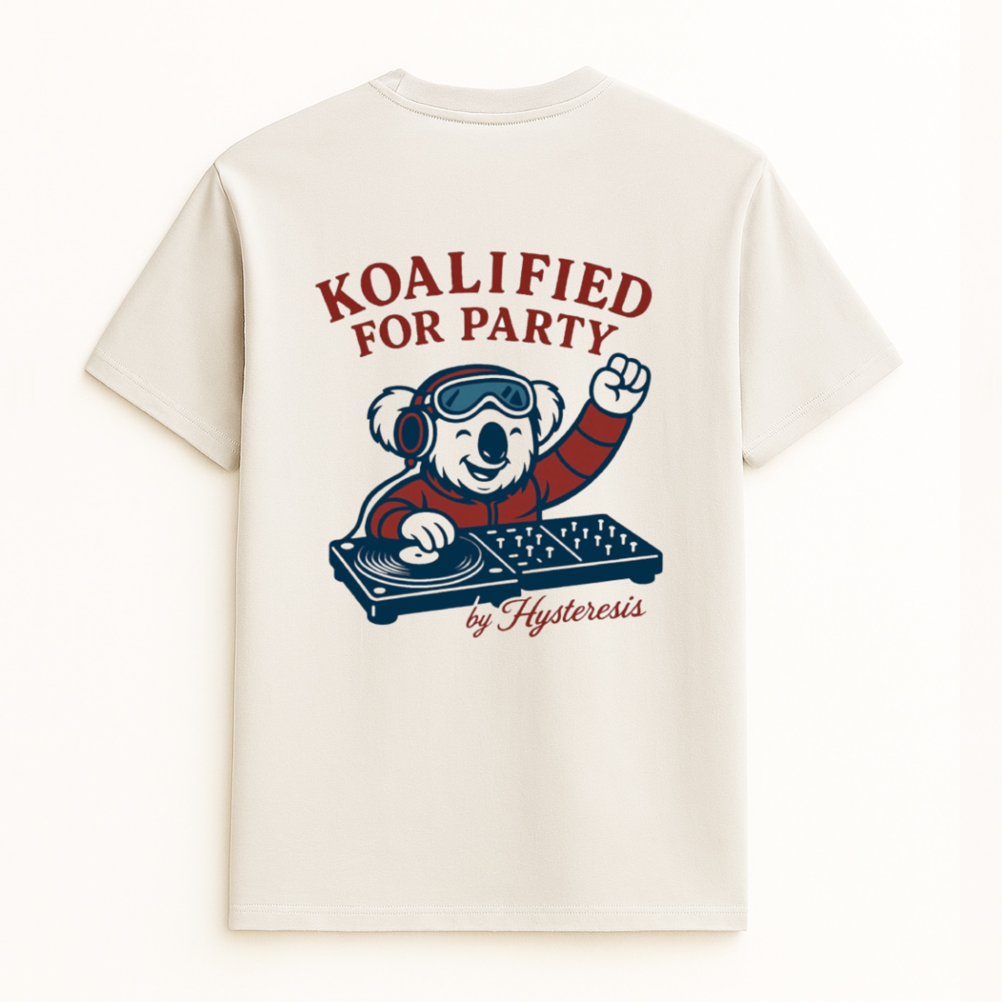 Imagen 0 de Camiseta unisex Koala Esqui Blanco Vintage Hysteresis Blanco
