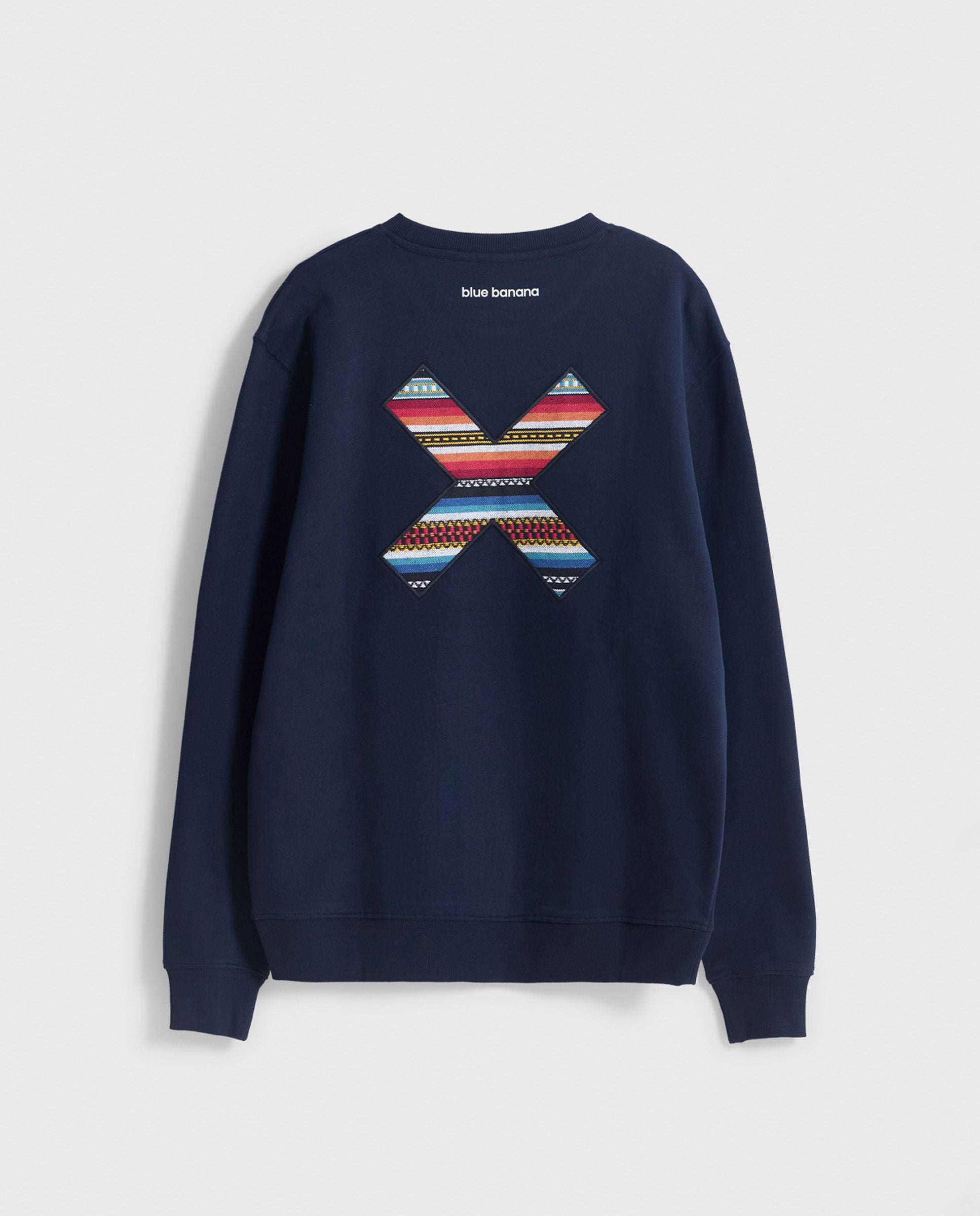 Sudadera de hombre de 100% algodón orgánico classic - Blue Banana - Azul marino Azul marino-2