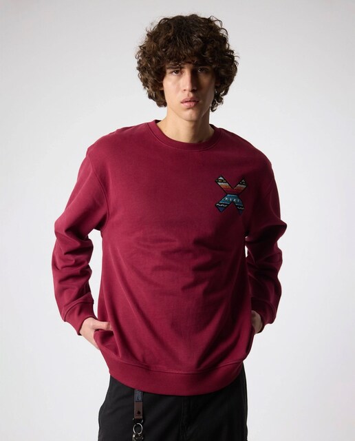 Imagen 0 de Sudadera de hombre color burdeos