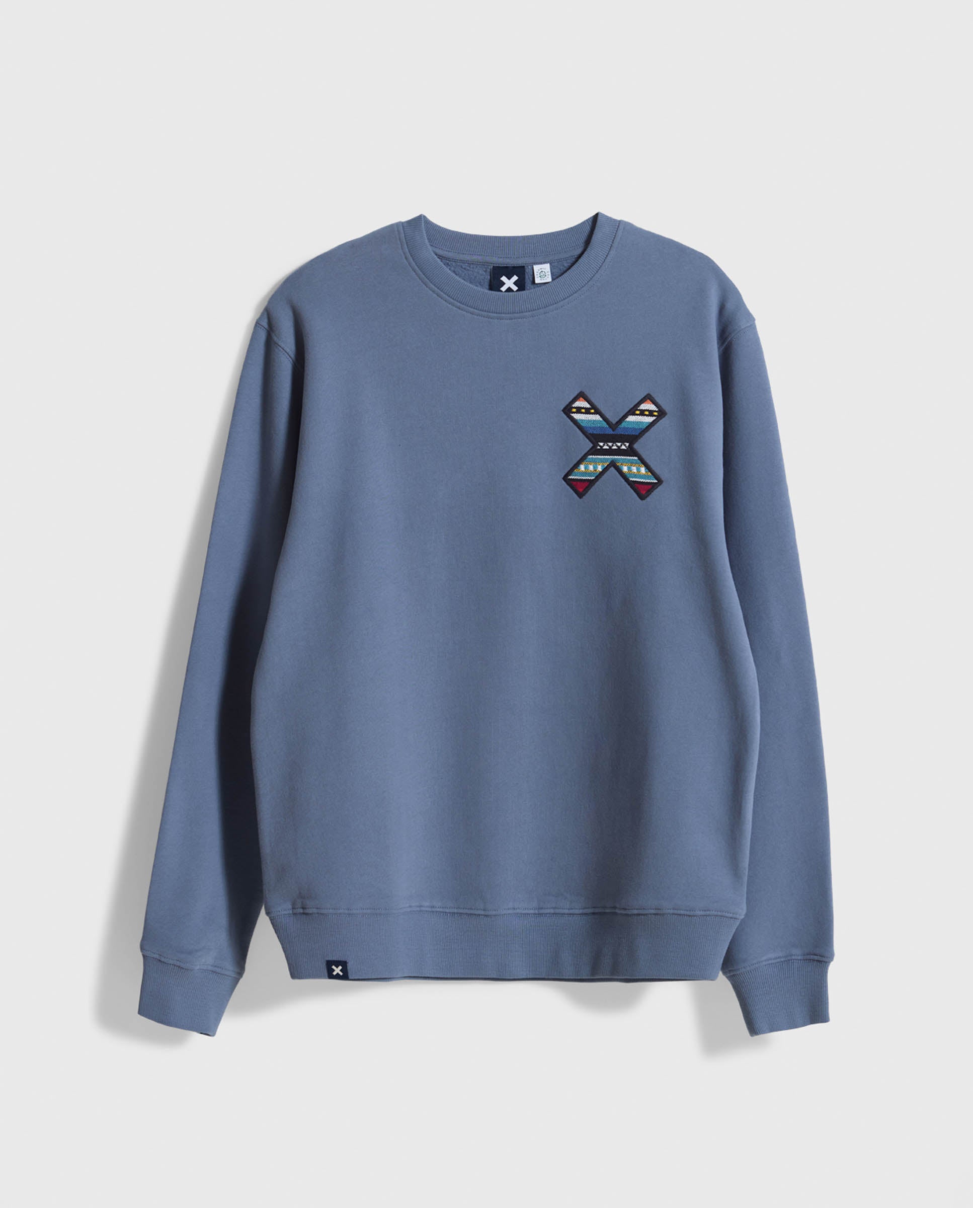 Sudadera de hombre classic sky blue - Blue Banana - Azul grisáceo Azul grisáceo-1