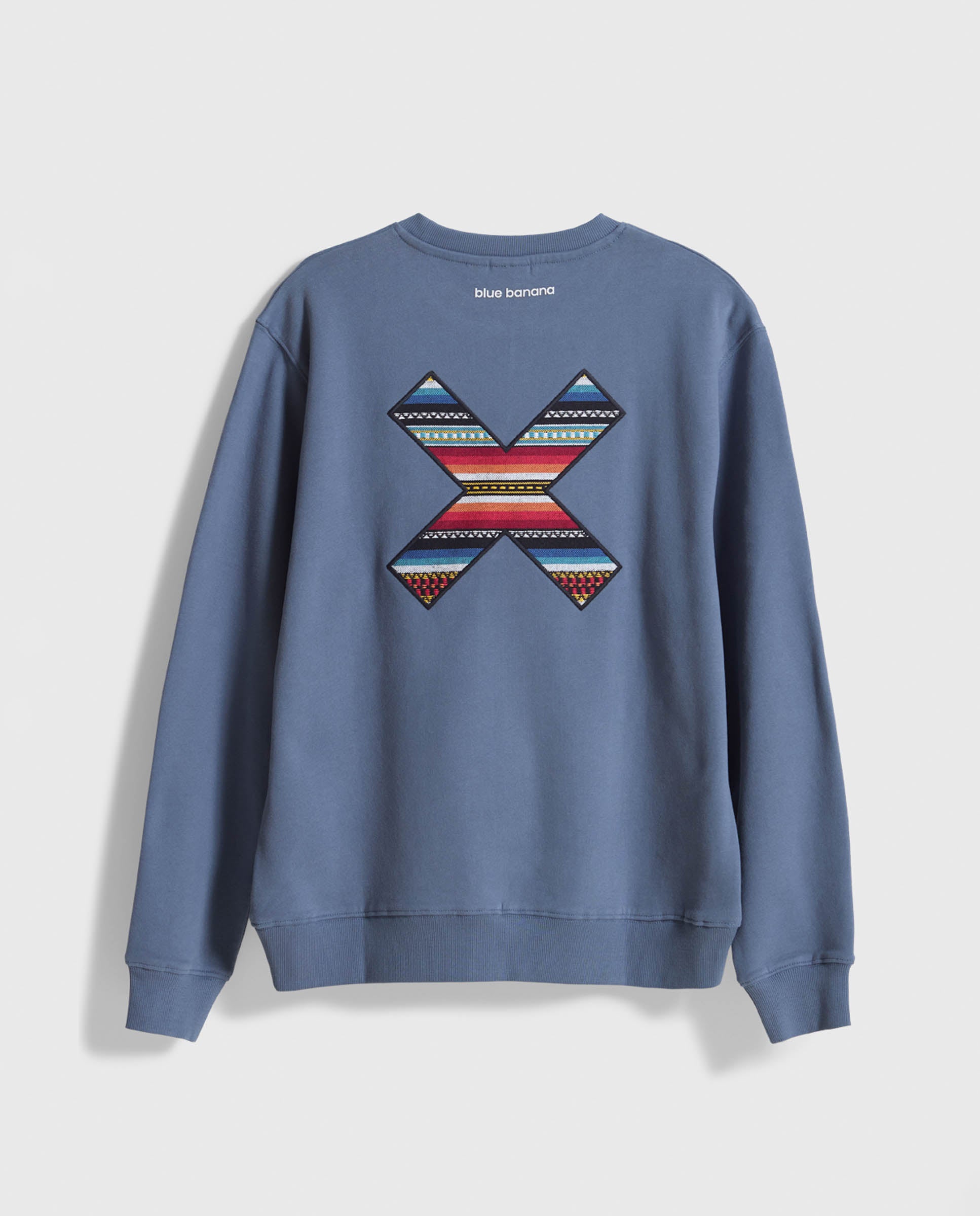 Sudadera de hombre classic sky blue - Blue Banana - Azul grisáceo Azul grisáceo-2