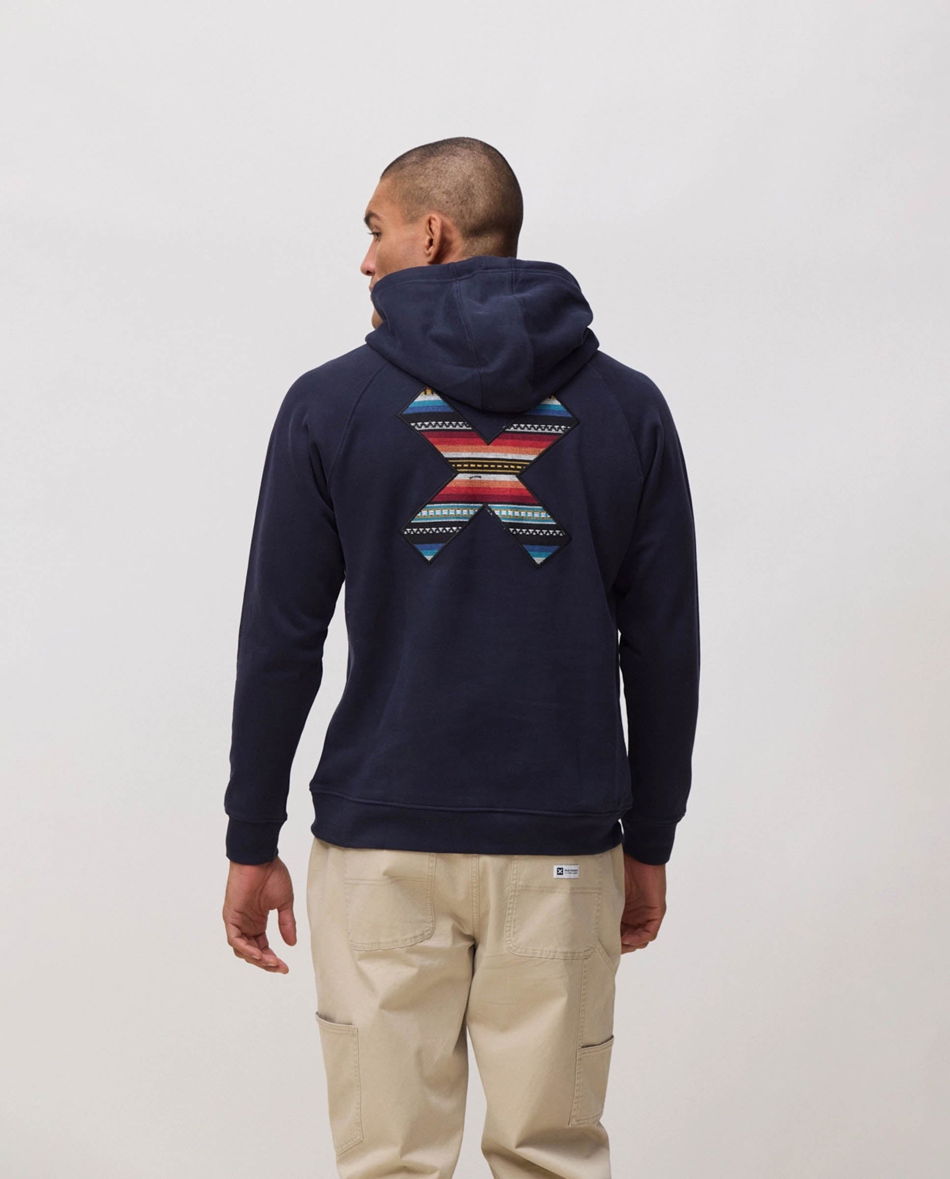 Sudadera con capucha de hombre de 100% algodón orgánico classic - Blue Banana - Azul marino Azul marino-2