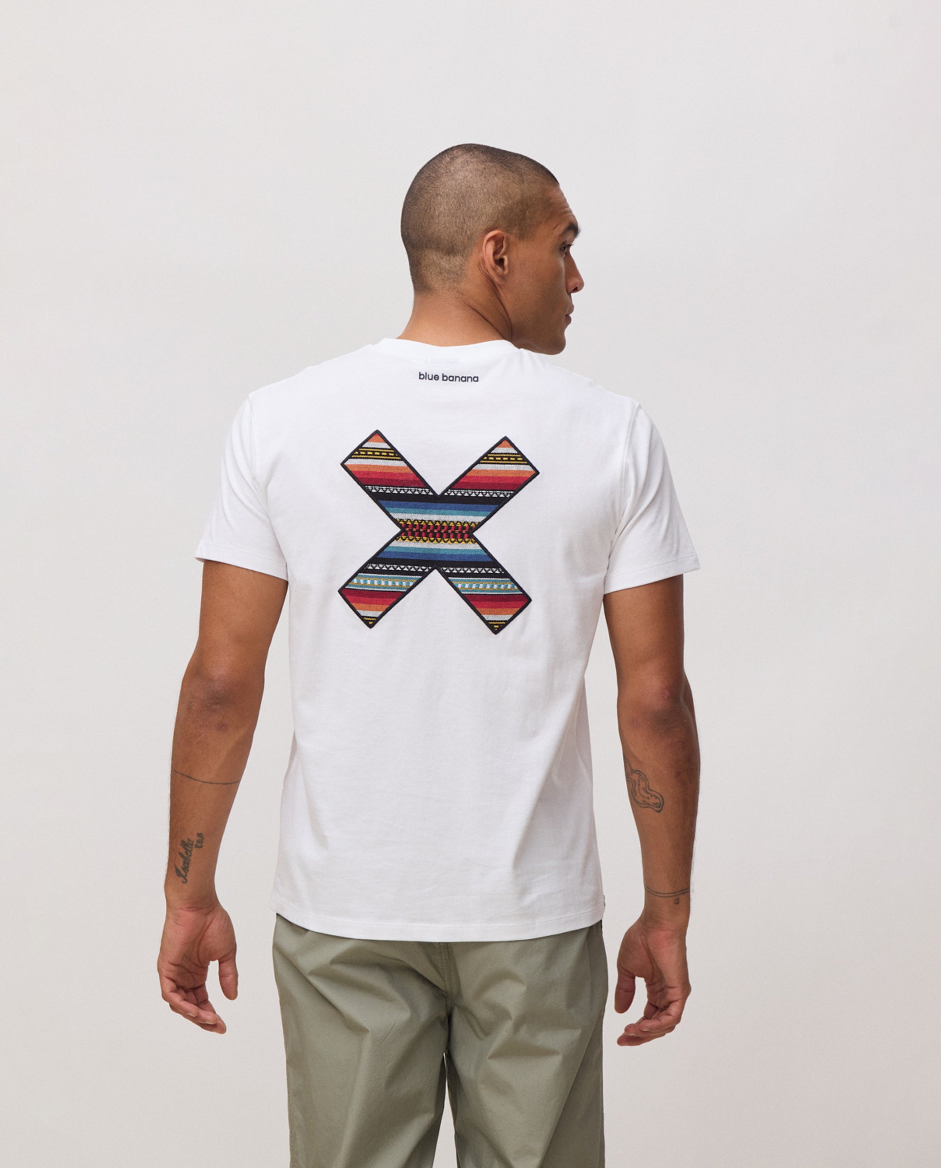 Imagen 2 de Camiseta de hombre de 100% algodón orgánico classic blanca - Blue Banana - Blanco Blanco
