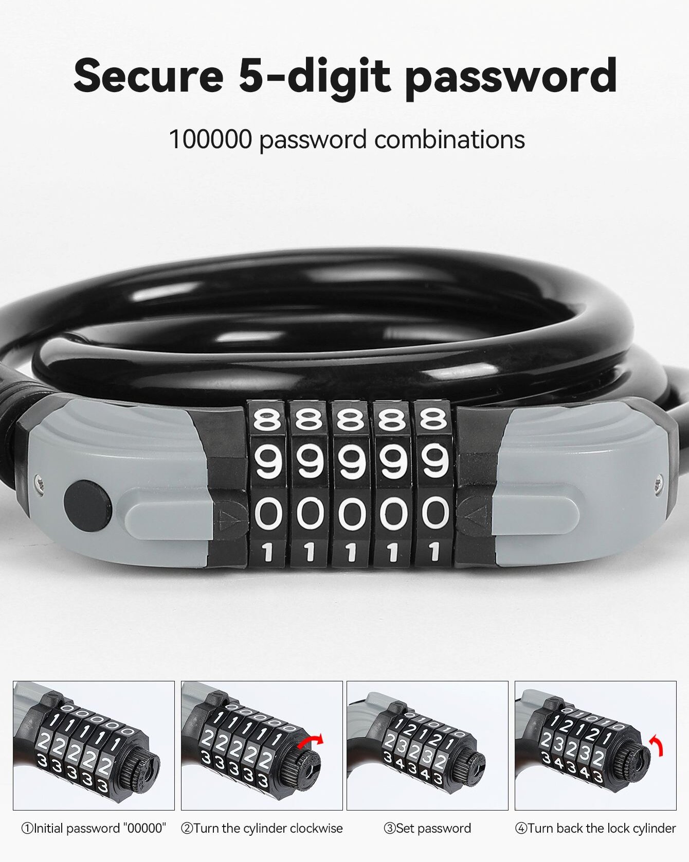 Candado Five Lock Pro ZWheel - Azul Azul-4