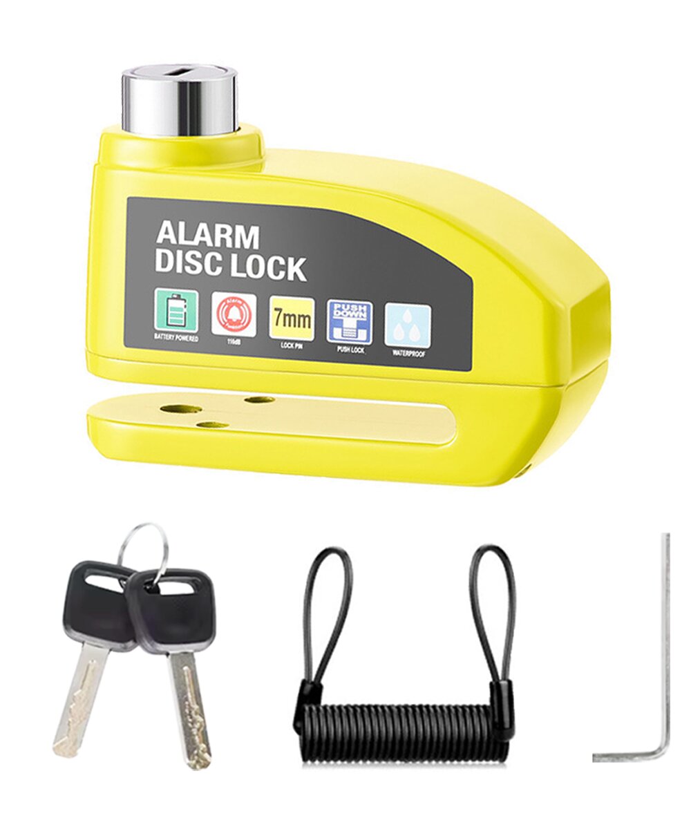 Imagen 2 de Candado con alarma Alarm Disc Lock ZWheel - Amarillo Amarillo