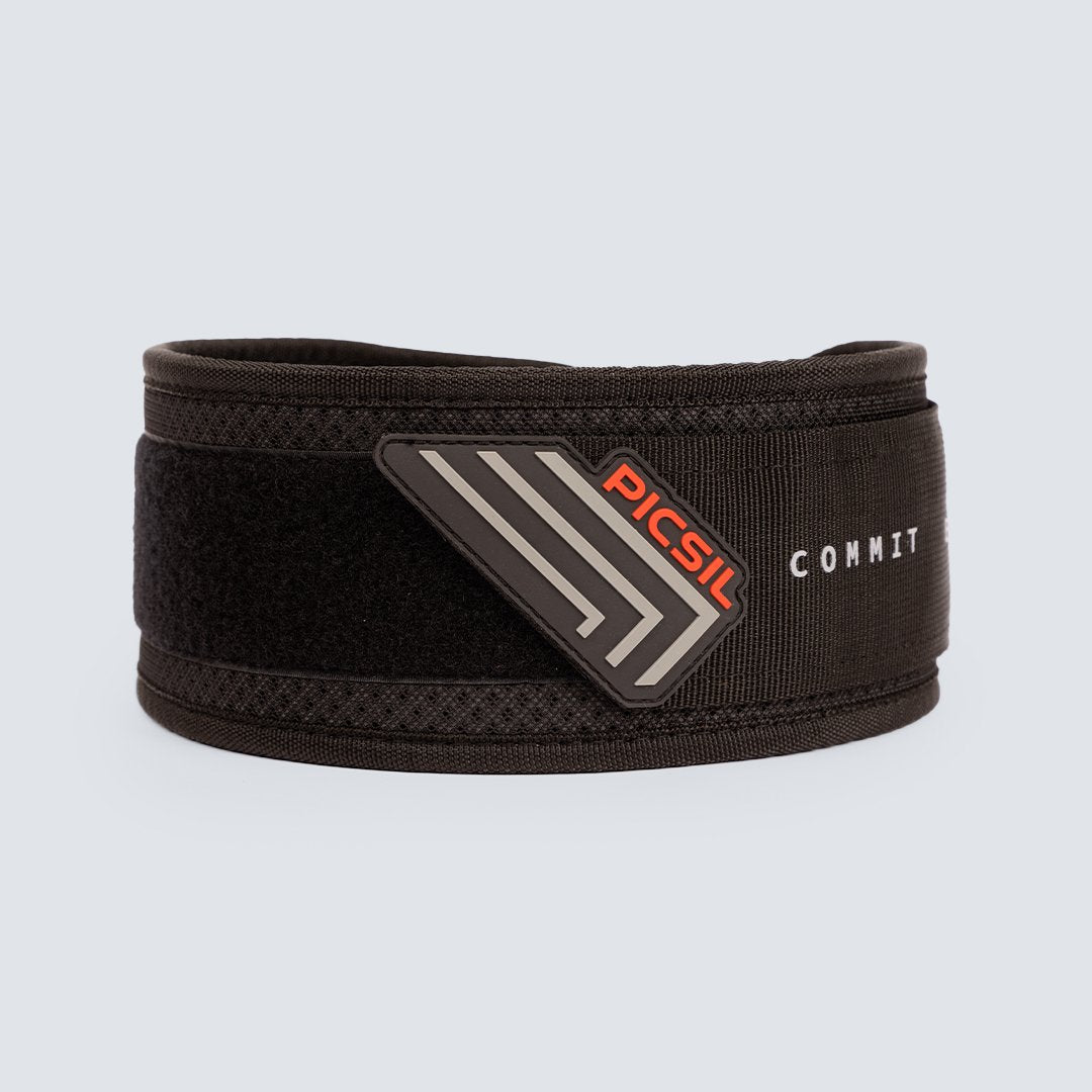 Cinturón unisex para halterofilia PICSIL - Negro Negro-2