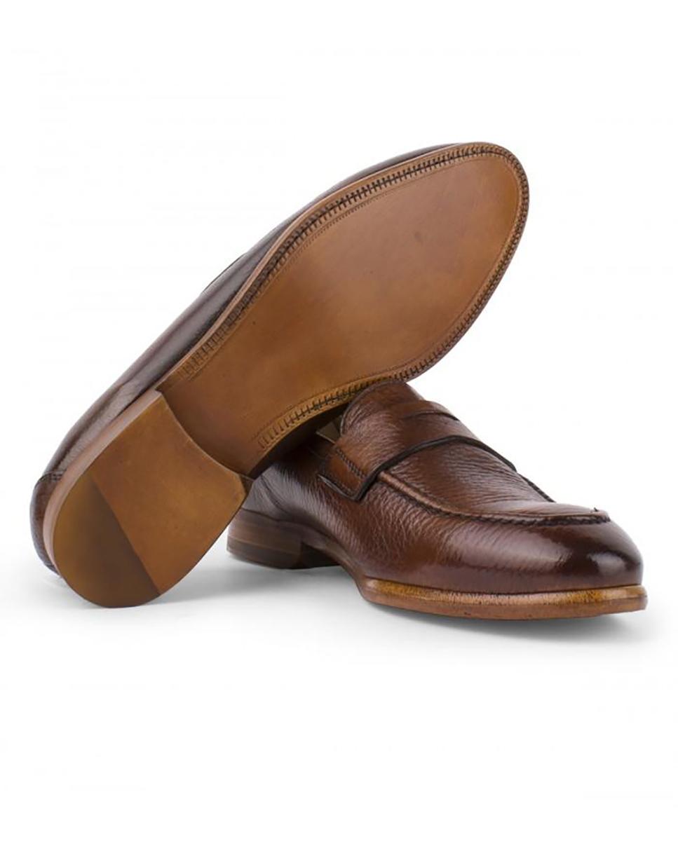 Zapatos Cloe Mocasines Exterior Charol Color Vino Para Mujer De