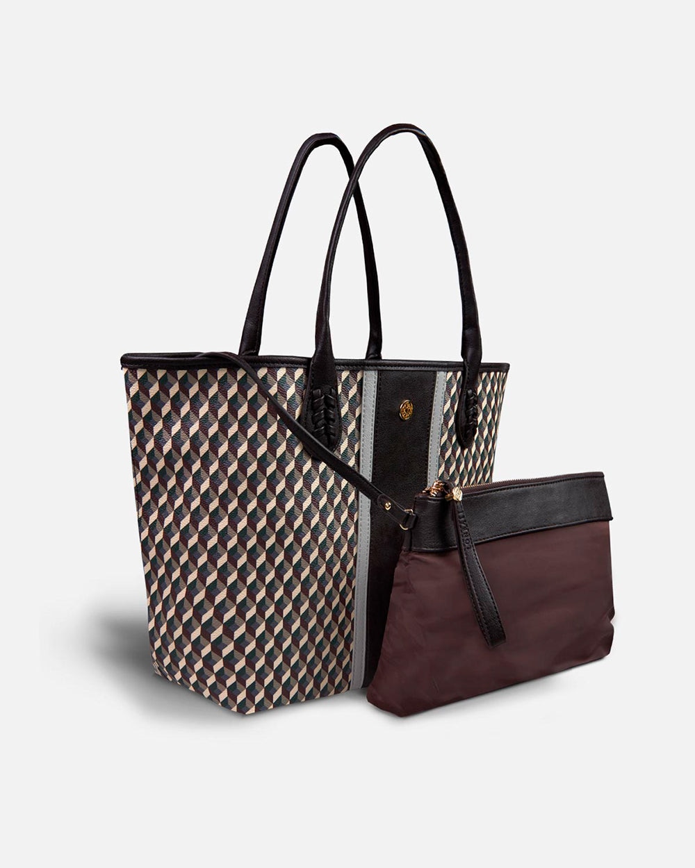 Bolso shopper born arrow - Lonbali - Marrón Marrón-2