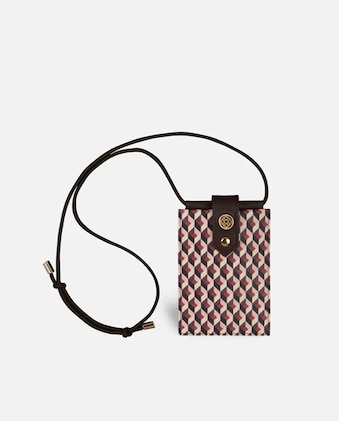 Bolsa De Teléfono Móvil Para Mujer Bolso De Cuero PU Mini Cartera Bandolera Moda