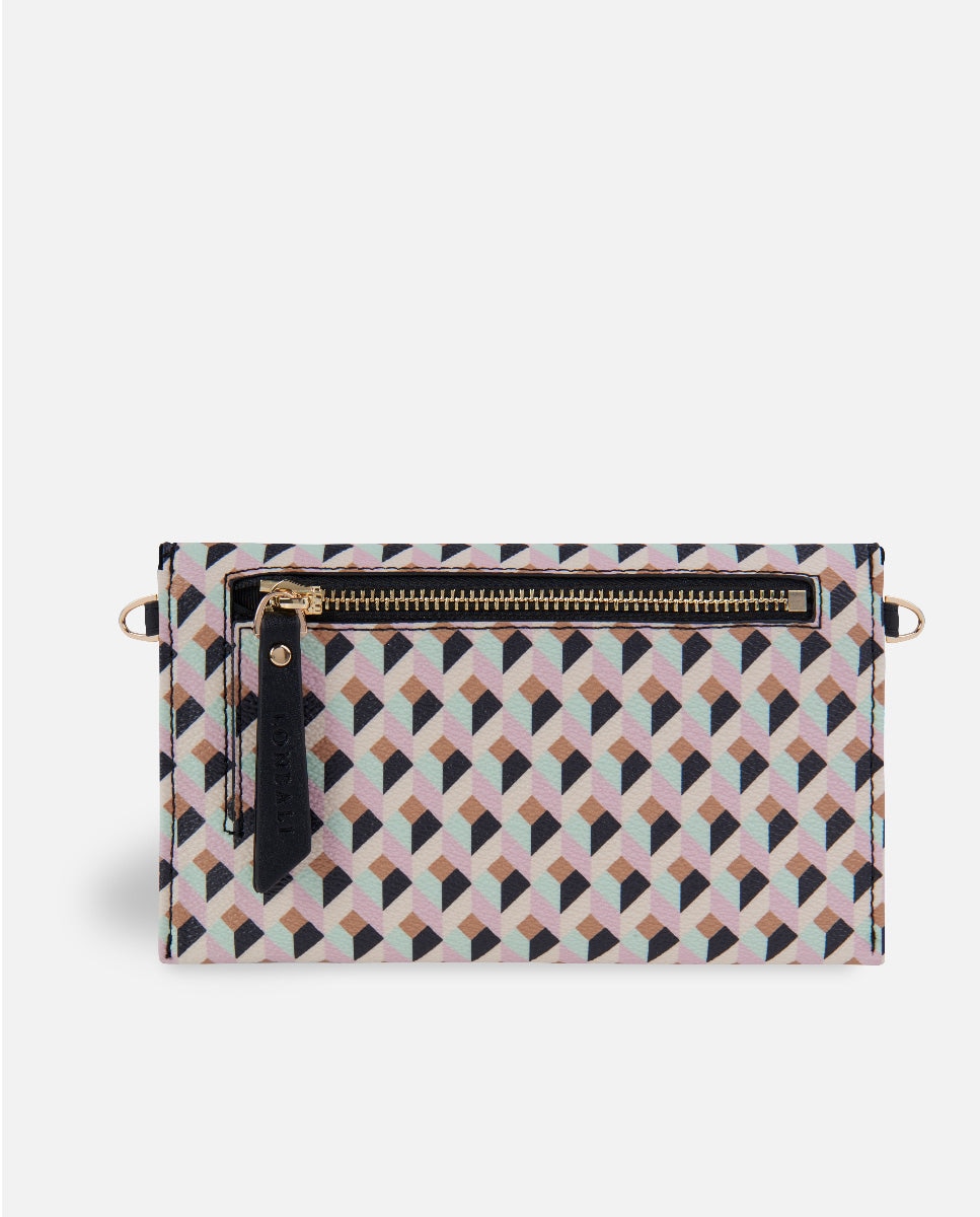 Cartera xxl born con cierre y compartimentos - Lonbali - Rosa Rosa-4