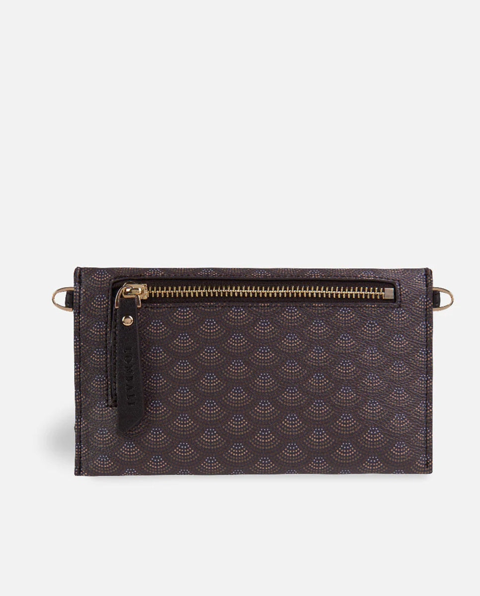 Cartera xxl kubu con cierre y compartimentos - Lonbali - Marrón Marrón-2