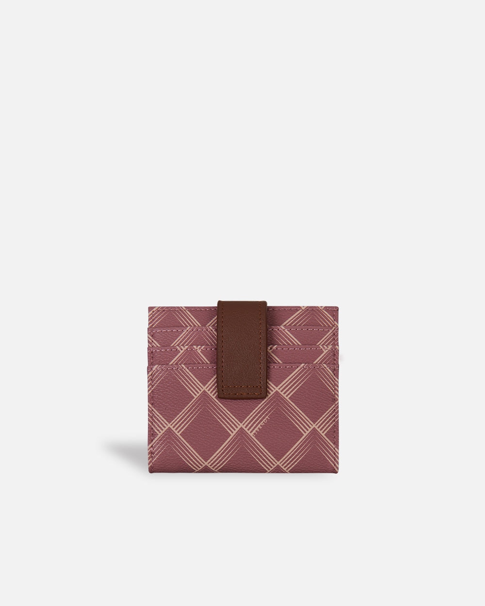 Billetera cuadrada kensington con cierre - Lonbali - Rosa Rosa-3