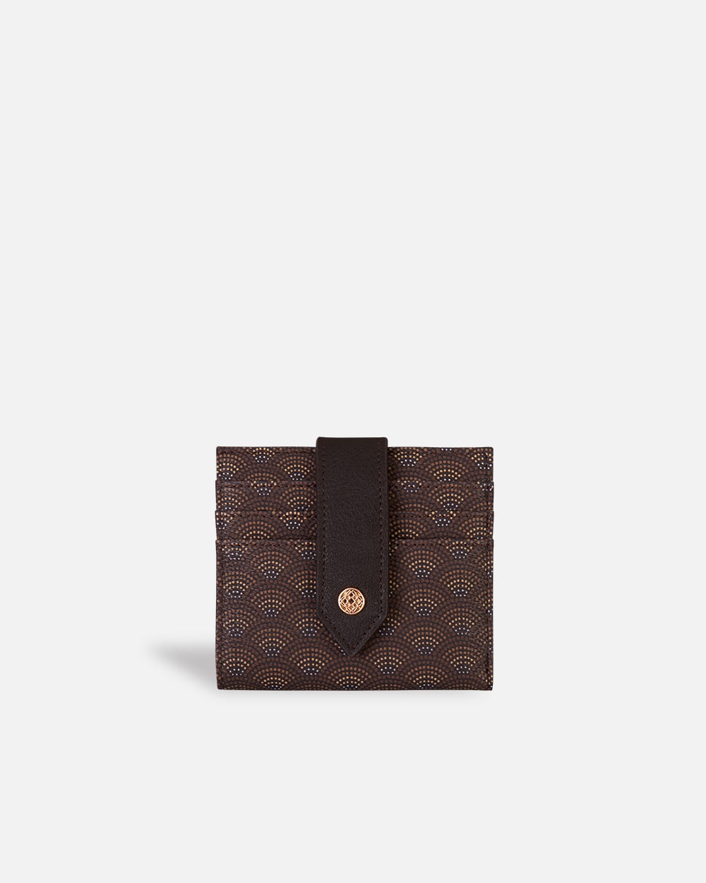 Billetera cuadrada kubu con cierre - Lonbali - Marrón Marrón-1
