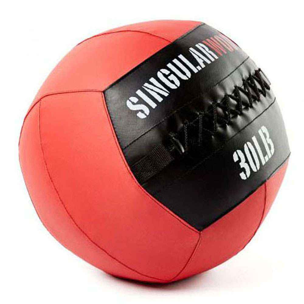 Balón medicinal Élite de entrenamiento funcional 30 Lb Singularwod - Rojo Rojo-2