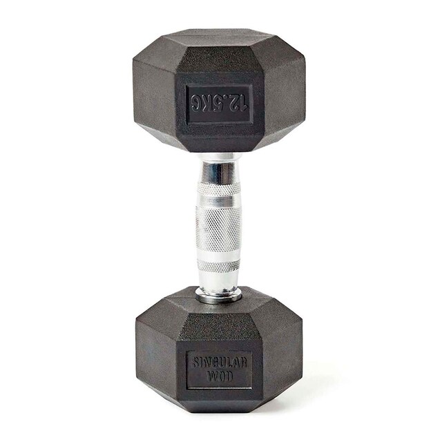 Imagen 0 de Mancuerna Hexagonal Individual Dumbbell de 12,5 Kg SingularWod