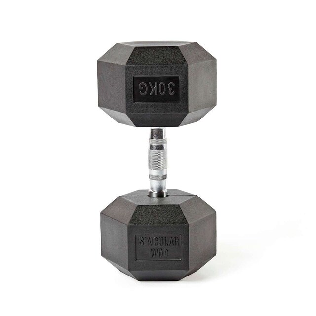 Imagen 0 de Mancuerna Hexagonal Individual Dumbbell de 30 Kg SingularWod