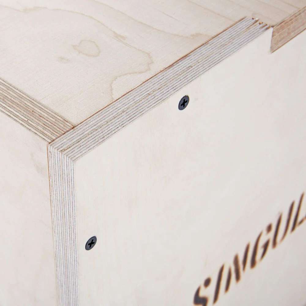Cajón Pliométrico Jump Box Eucalipto Singularwod - Natural Natural-2