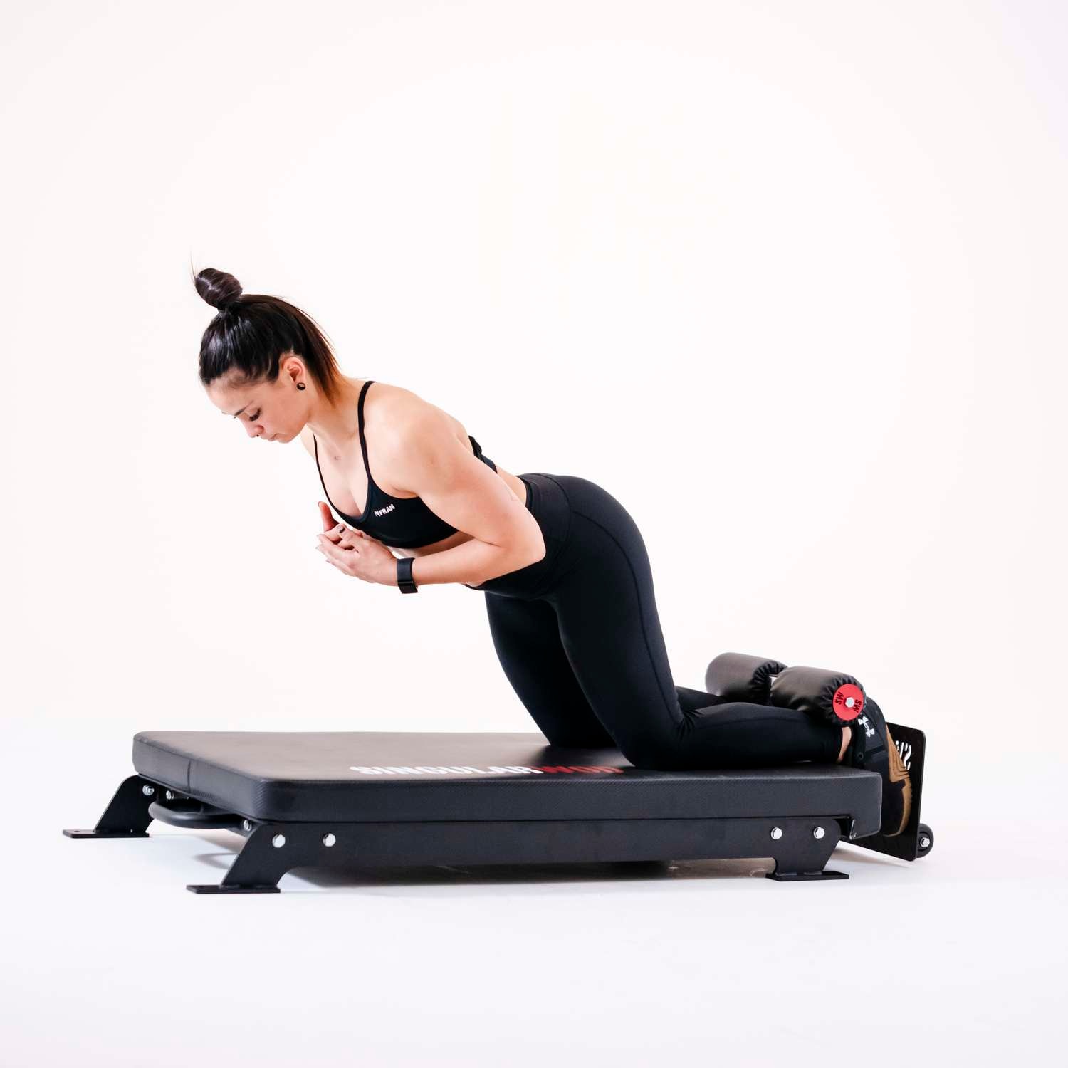 Plataforma de entrenamiento para glúteos y femorales Floor Glute Ham Singularwod Negro Negro-2