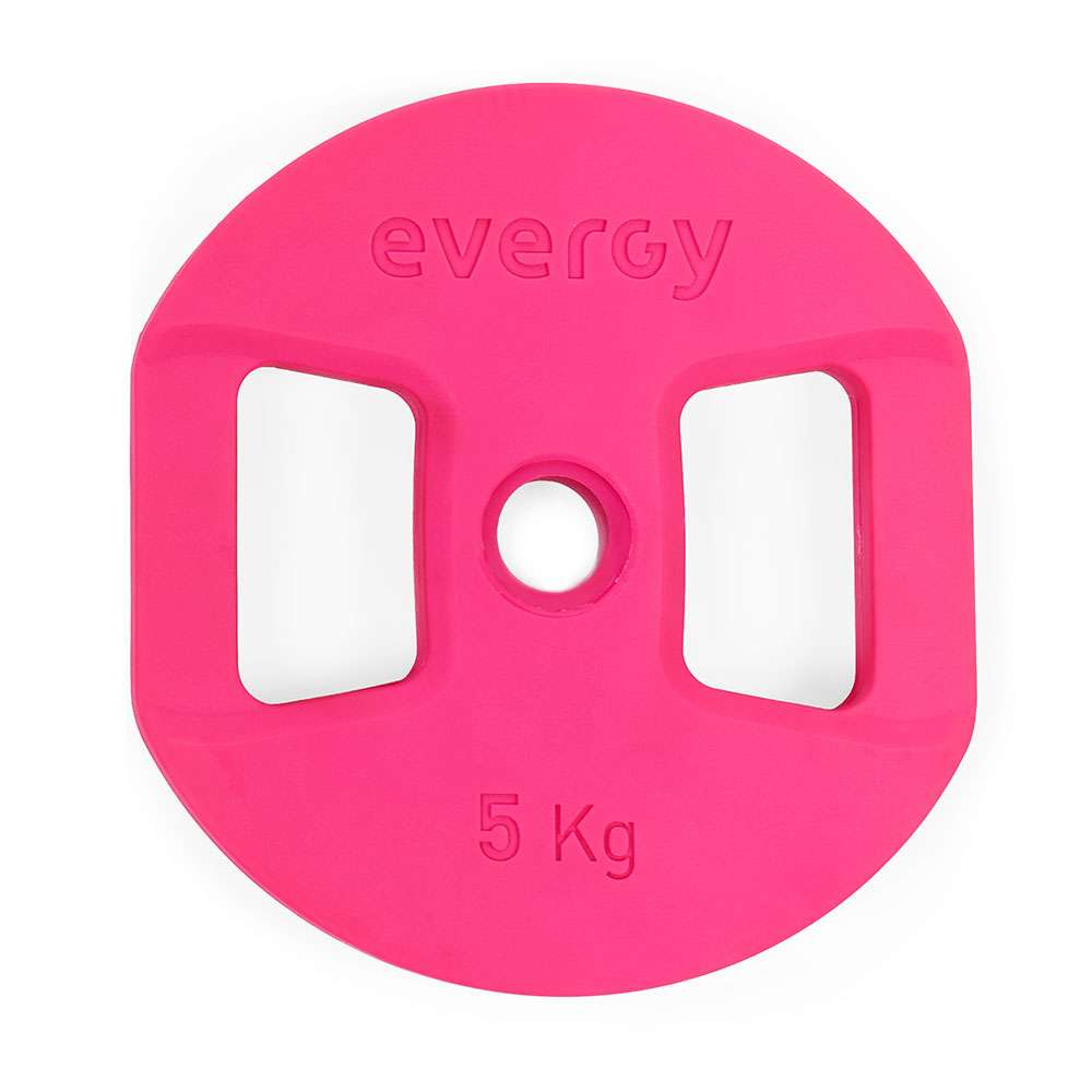 Imagen 1 de Disco Everpump Élite (Pu) De 5 Kg ø30mm (Color: Rosa) Evergy Rosa