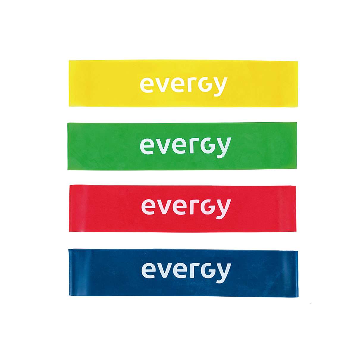 Evergy - Set Loops (Int. ligera, Media, Fuerte y Extrafuerte) con Packaging Evergy.