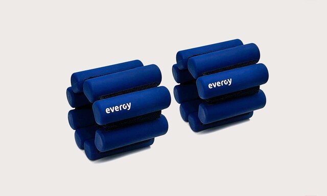 Imagen 0 de Par de tobilleras / muñequeras lastradas EVERWEIGHT 0,5 KG Evergy en azul