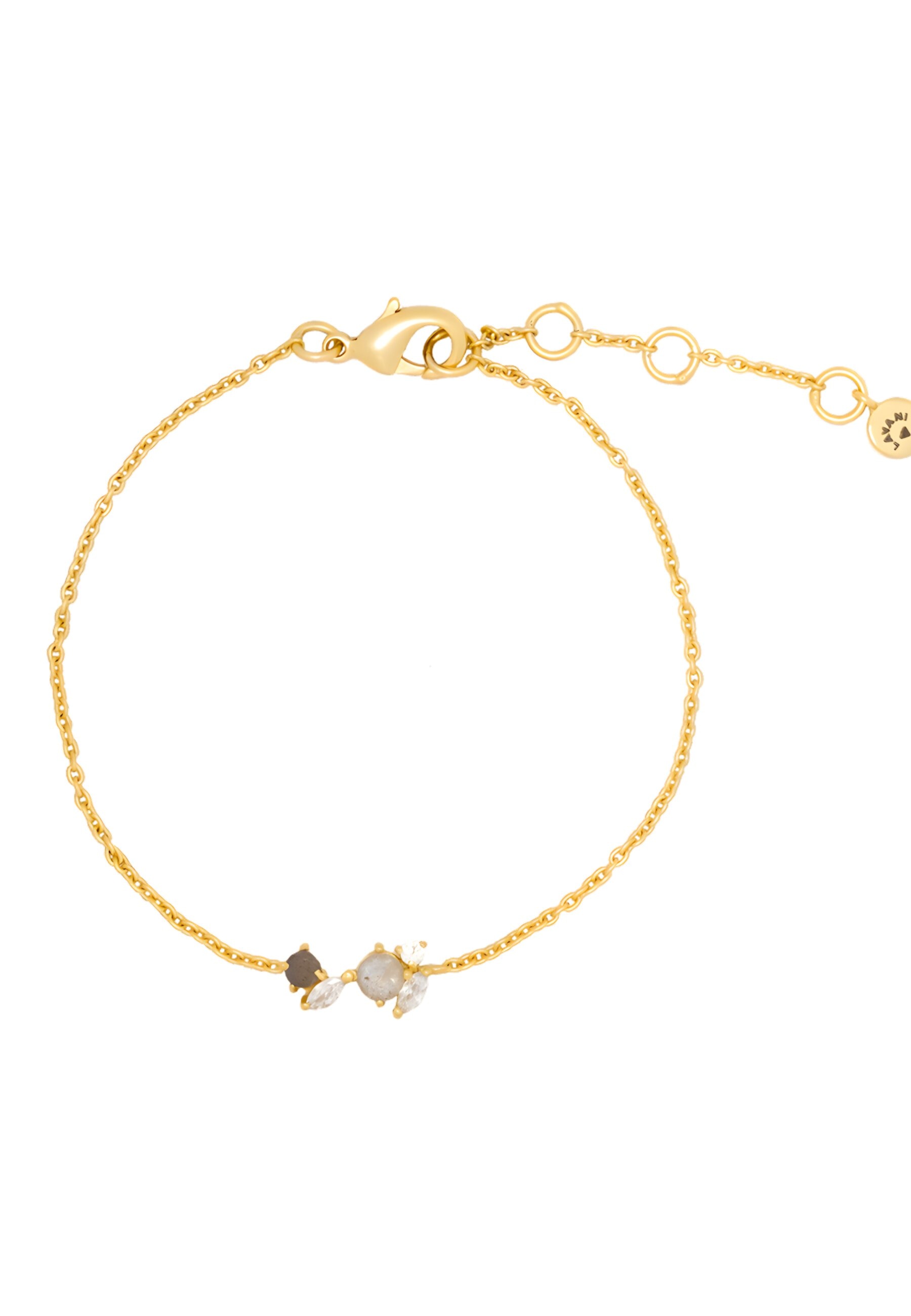 Imagen 0 de Pulsera de cadena bañada en oro maui Gris