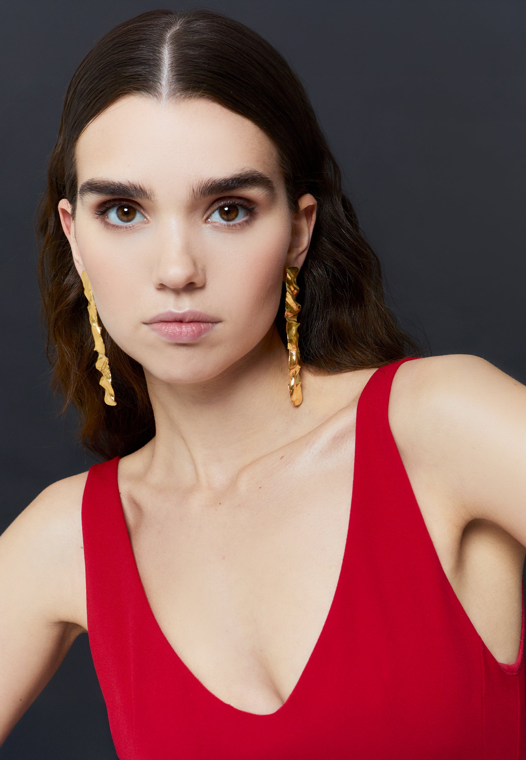 Pendientes bañados en oro - Lavani Jewels - Dorado Dorado-3