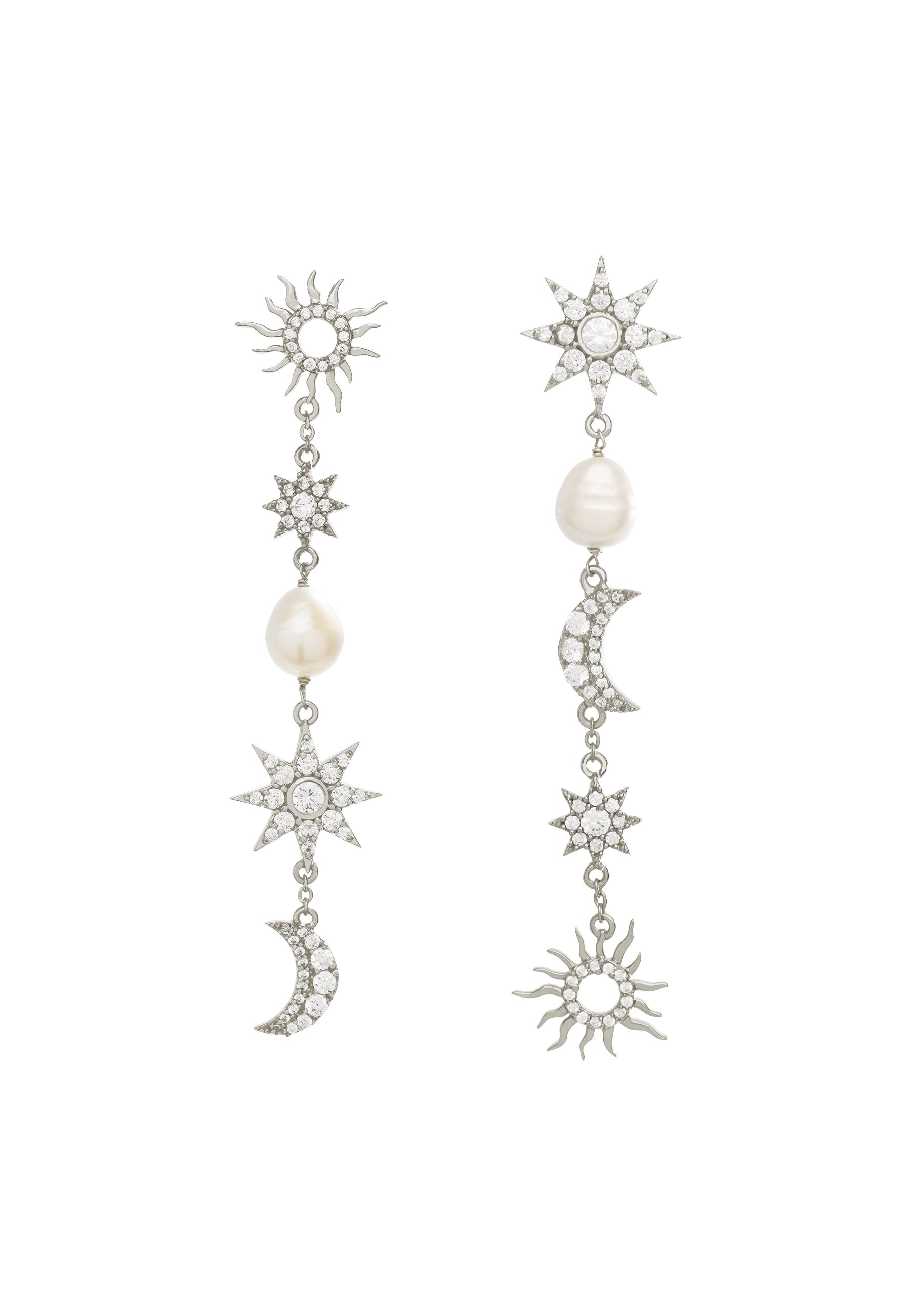 Pendientes de con piedras the justice - Lavani Jewels - Plata Plata-1