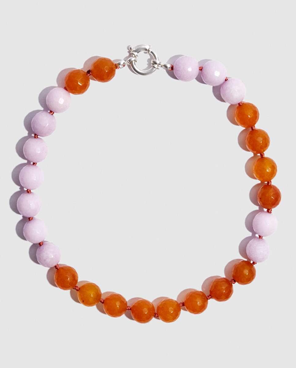 Collar Rose en piedras naturales Multicolor-1