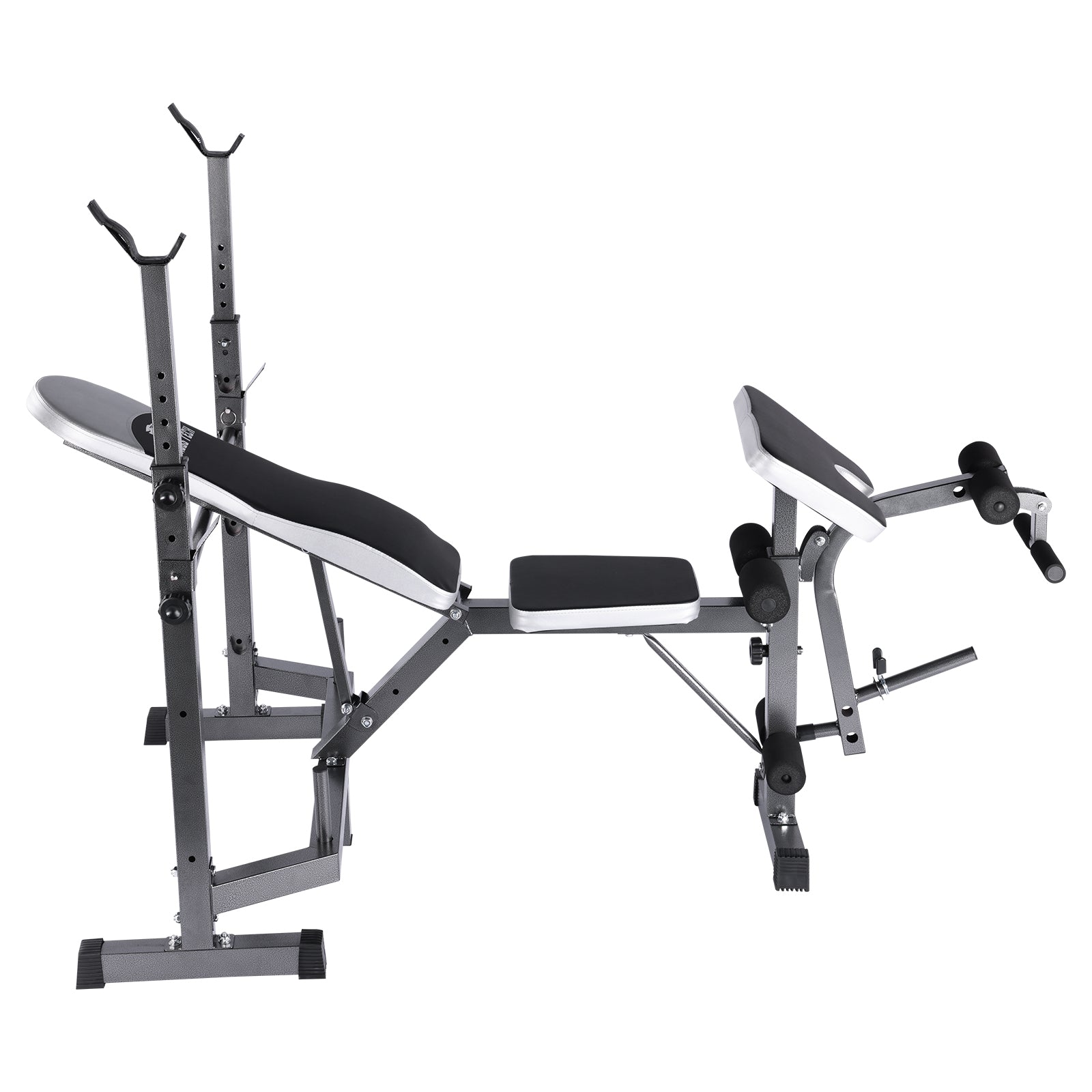 Banco de musculación reclinable con Rack para pesas Fitness Tech - Negro Negro-2