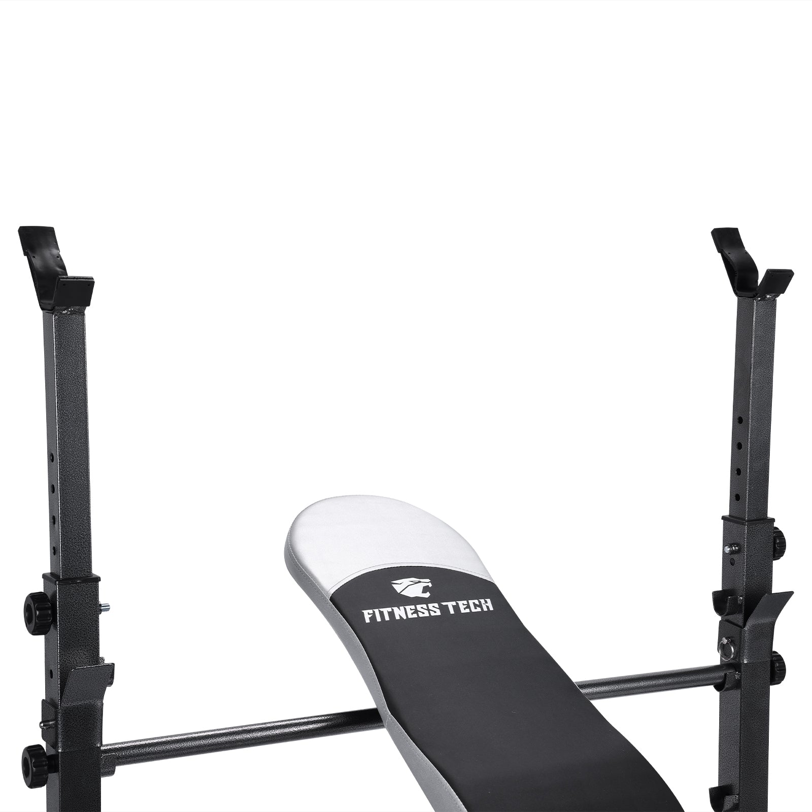 Banco de musculación reclinable con Rack para pesas Fitness Tech - Negro Negro-3