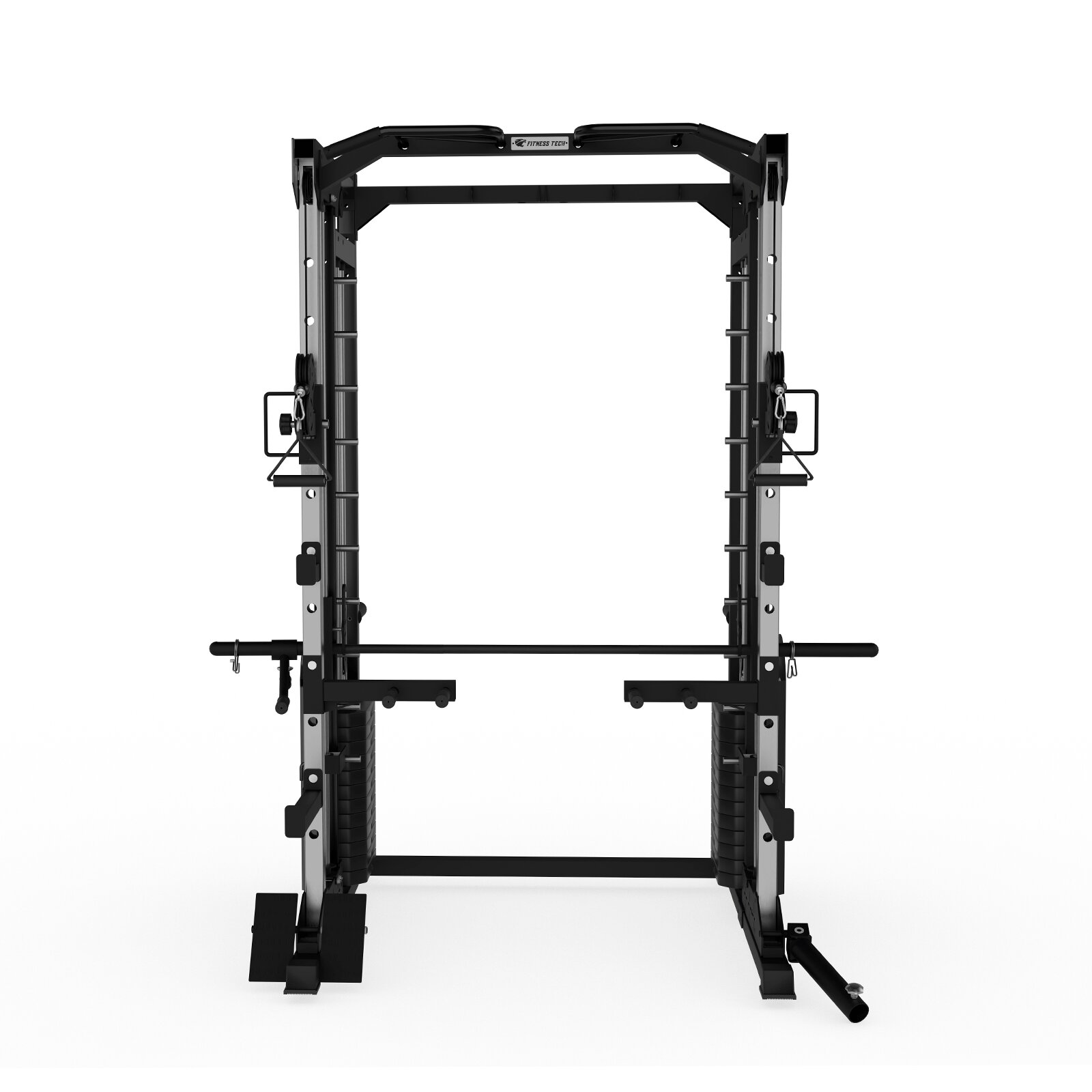 Multiestación Multipower Smith Machine S8000 Musculación Fitness Tech - Negro Negro-5