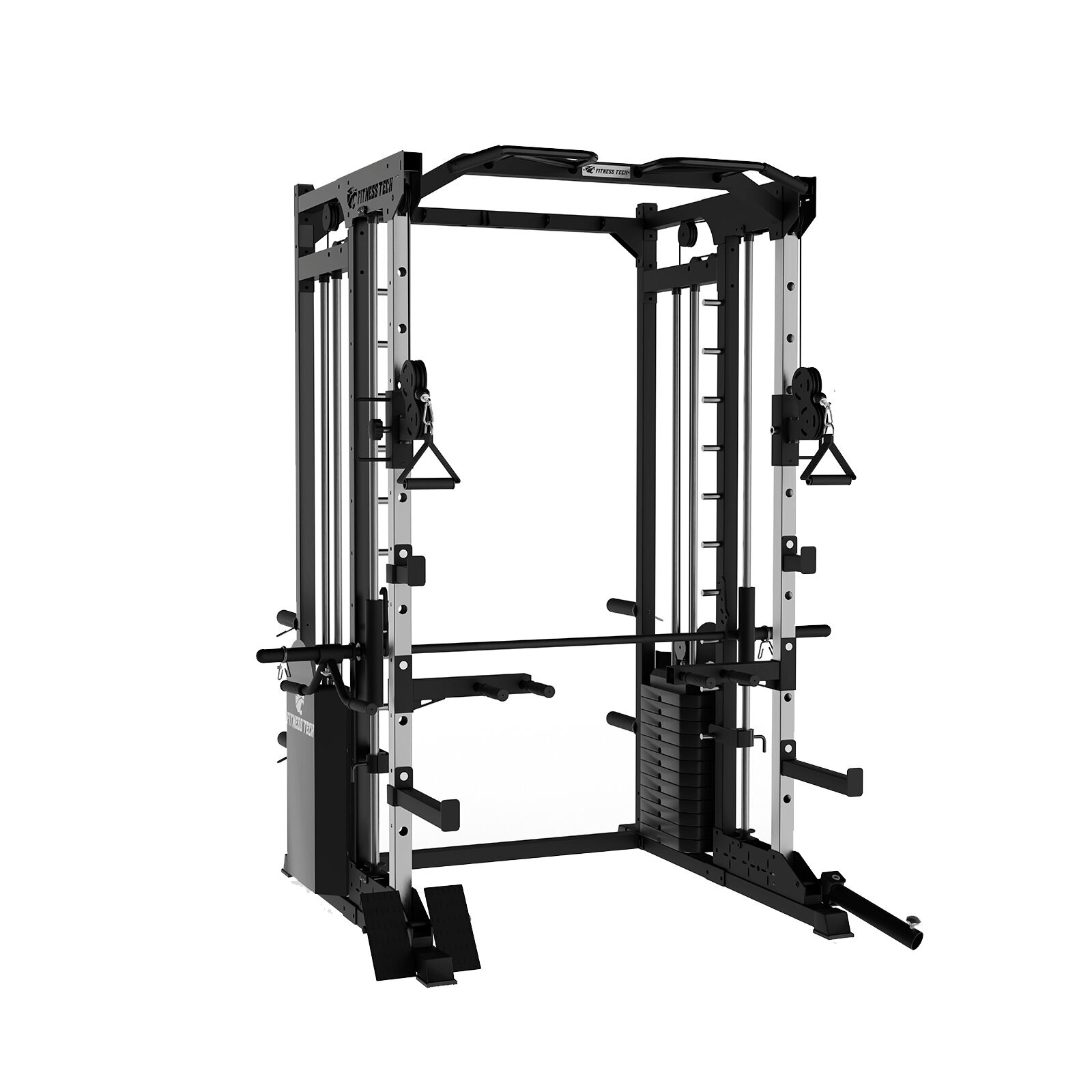 Multiestación Multipower Smith Machine S8000 Musculación Fitness Tech - Negro Negro-7