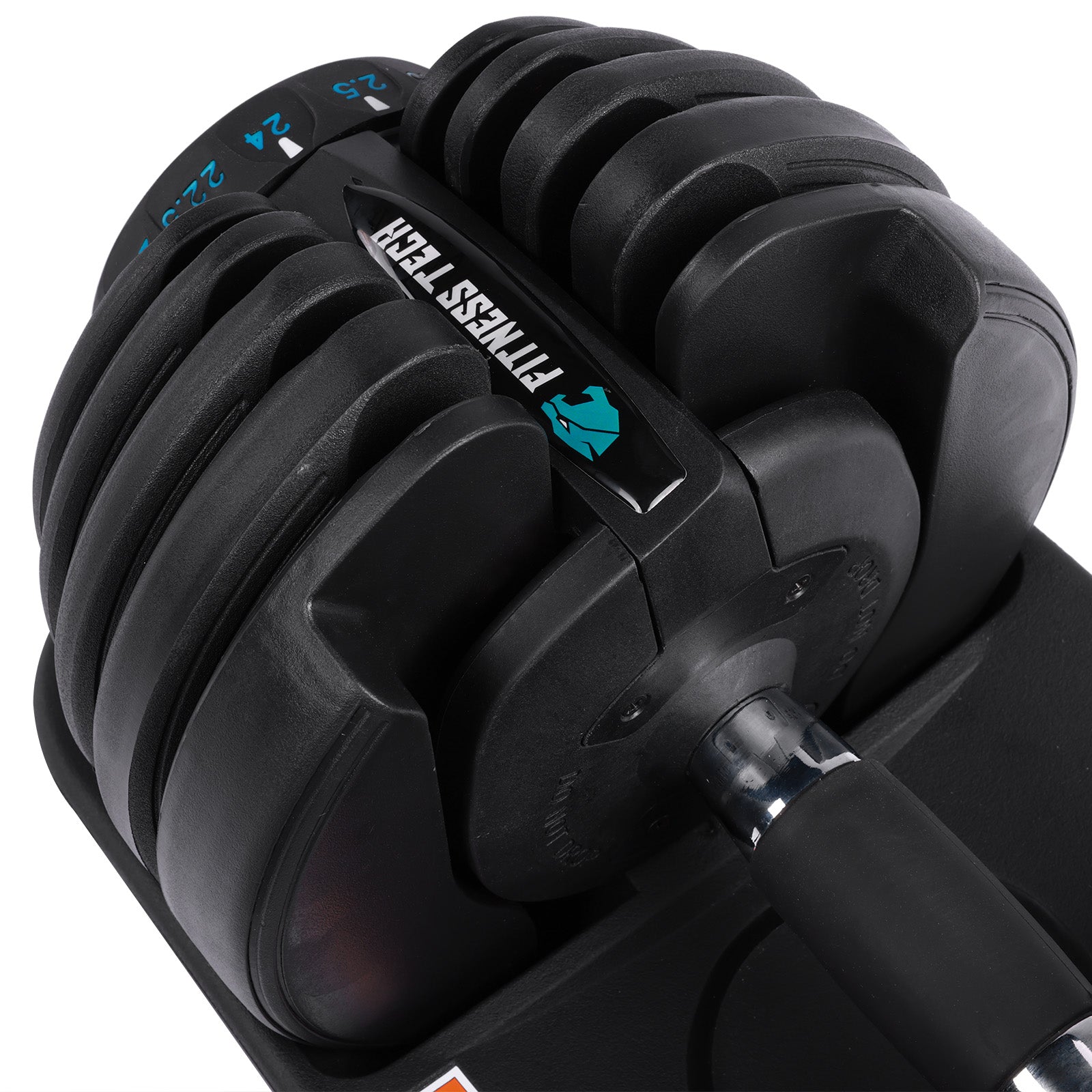 Imagen 7 de Juego de 2 mancuernas ajustables de 2.5 kg a 24kg Fitness Tech - Negro Negro