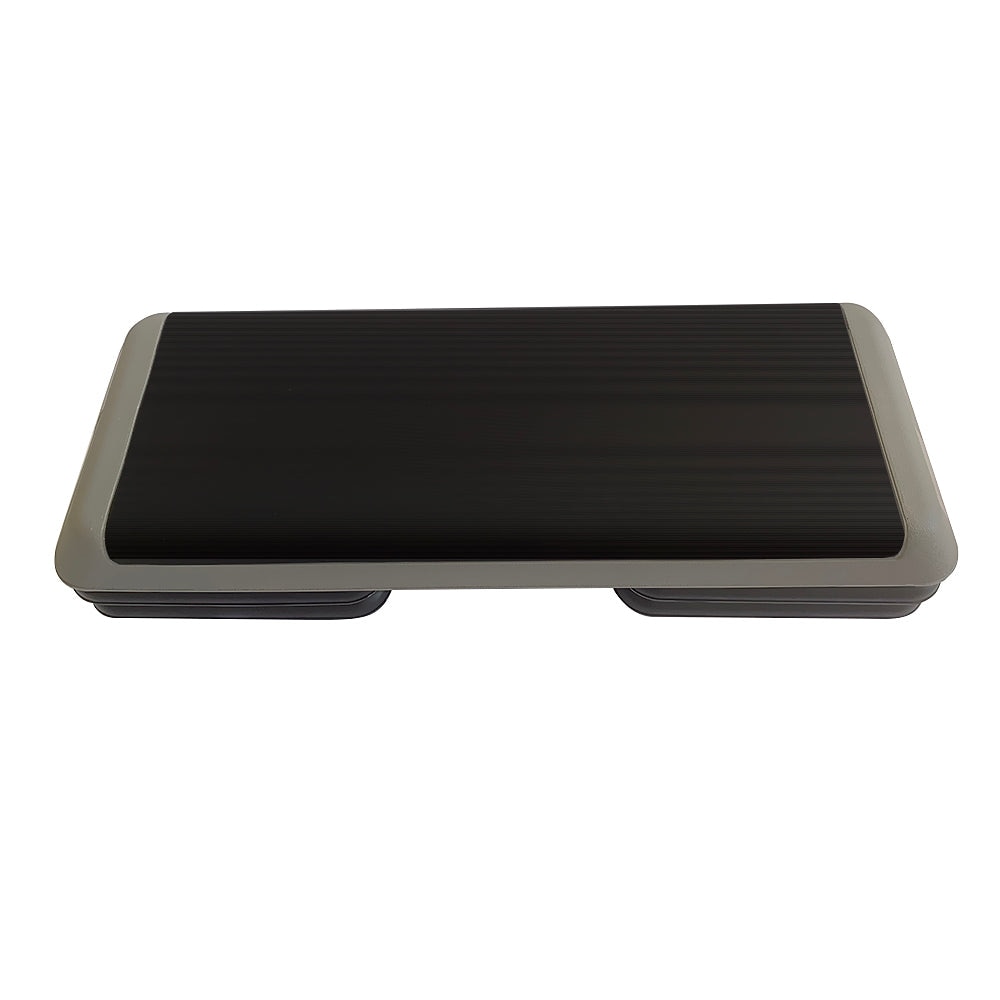Step aeróbico profesional ajustable 4 Elevadores Fitness Tech - Gris Gris-2