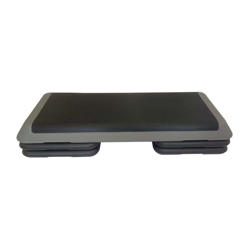 Step aeróbico profesional ajustable 4 Elevadores Fitness Tech - Gris Gris-3
