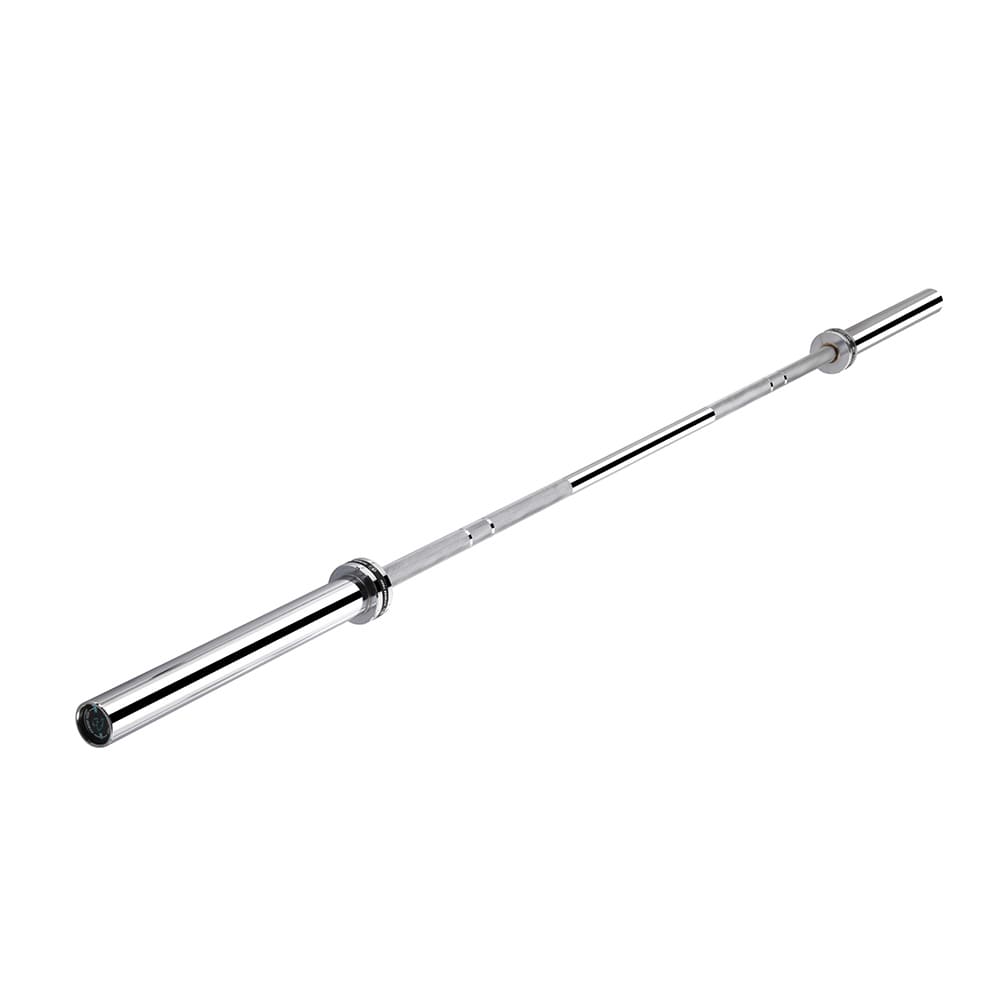 Barra olímpica 20 kg sin rodamientos Fitness Tech - Plata Plata-7