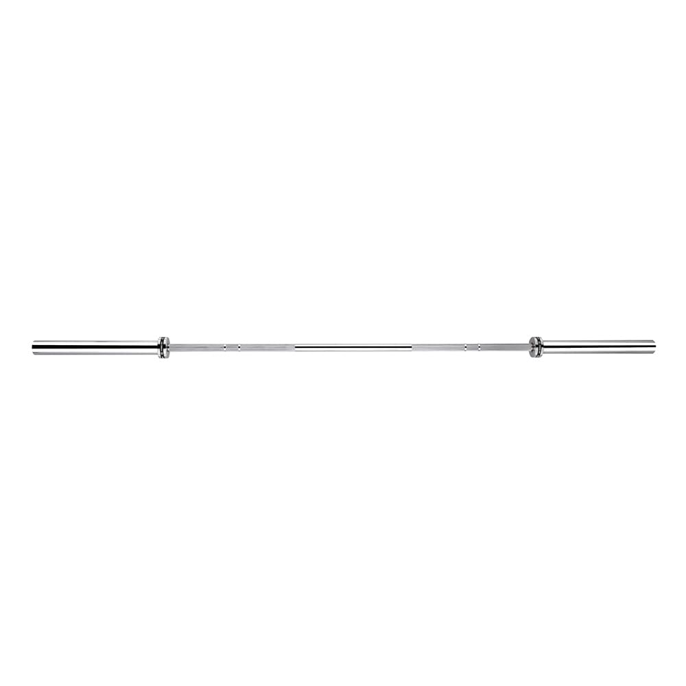 Barra olímpica 20 kg sin rodamientos Fitness Tech - Plata Plata-9