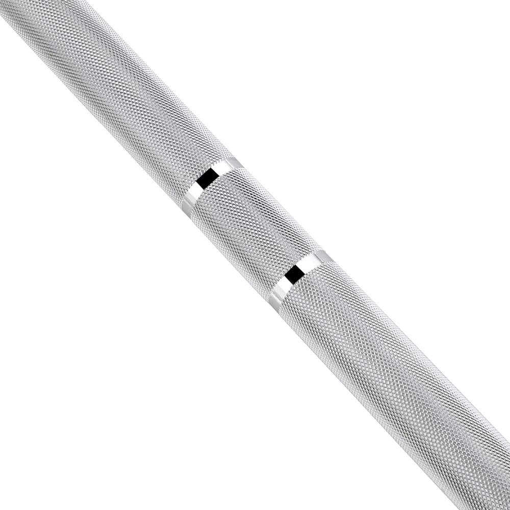 Barra olímpica 20 kg sin rodamientos Fitness Tech - Plata Plata-10